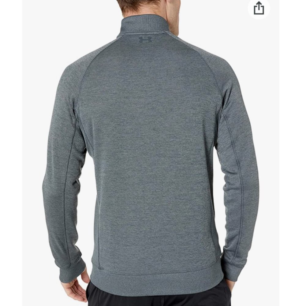 🌿Sale🌿 Under Armour Storm 1-4 Zip Sweater Storm Grey Men 1264965 008 - Picture 2 of 5